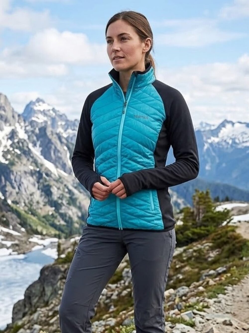 Marmot Women's Variant Jacket, Aqua Blue, Insulated Jacket for Women